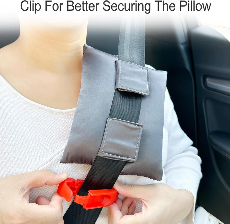 HapiPoppy Port Pillows Chemo Port Pillow for Seatbelt Pacemaker Chest Protector Chemo Patients Cancer Open-Heart Incision Recovery Post Surgery Support Cushion Gifts, Silky Satin Dark Gray - Image 4